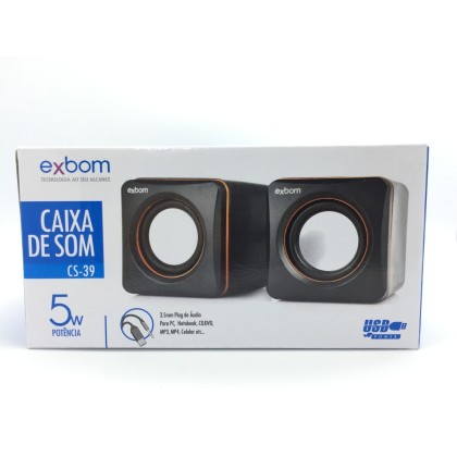 CAIXA DE SOM  PC | NOTEBOOK | COMPUTADOR | USB | EXBOM |  5W